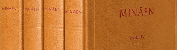 Minäen︱Sämtliche Vespertexte  aus den griechischen Minäen in deutscher Sprache
