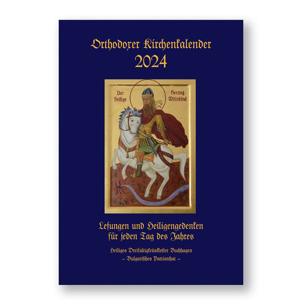 Orthodoxer Kirchenkalender 2024 des Dreifaltigkeitsklosters Buchhagen